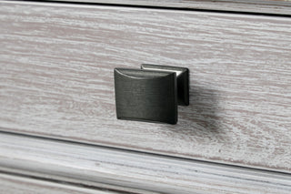 Sunvega Transitional Weathered Gray Chest with Dovetail Drawers and Dentil Molding