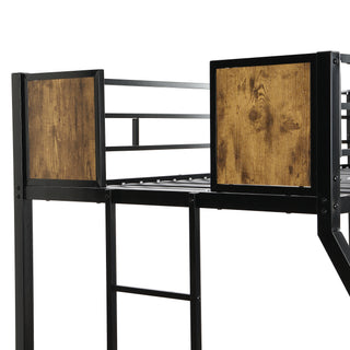 Sunvega Modern Metal Bunk Bed Frame with Strong Steel Structure for Bedroom