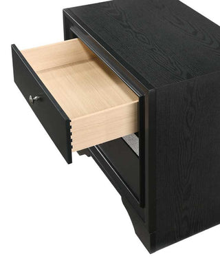 Sunvega Modern Luxury Glam 1pc Nightstand End Table with Pullout Jeweler Tray