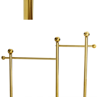 Sunvega Industrial Coat Rack with Solid Wood Shelves and Stainless Steel Frame for Coats Hats Bags Shoes