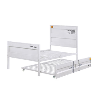 Sunvega Modern Industrial Metal Twin Platform Bed with Cargo Container Lock