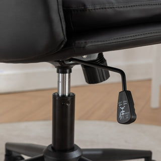 Sunvega Adjustable Swivel Criss-Cross Chair with Cushioned Wide Seat for Office