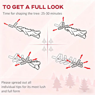 Sunvega Pencil Artificial Xmas Tree with Faux Snow Flocked Full Branch Tips Flame-retardant