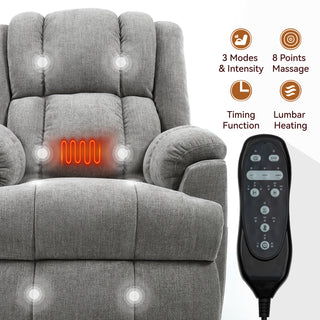 Sunvega Dual Motor Lift Recliner Chair with Massage Lumbar Heat and Power Remote