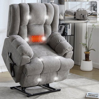 Sunvega Dual Motor Lift Recliner Chair with Massage Lumbar Heat and Power Remote