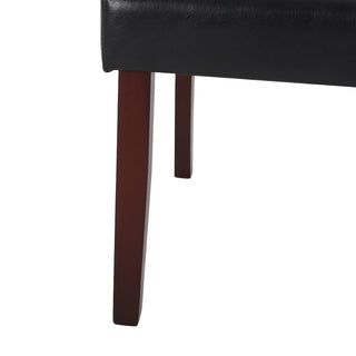 Sunvega Contemporary Tufted Dining Chairs with High Back and Birch Wood Legs