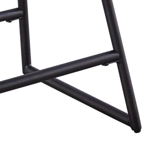 Sunvega Natural Honey Finish Sled Base Backless Counter Stool Set of 2