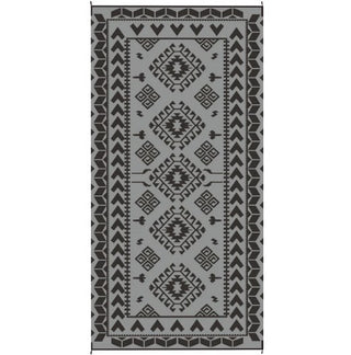Sunvega Reversible Outdoor Rug with Protective Coating and Strap Stakes for Patio