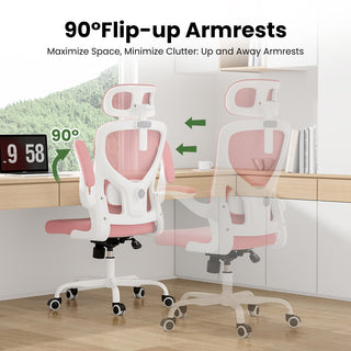 Sunvega Ergonomic Office Chair with Adjustable Headrest and Lumbar Support for Home Office
