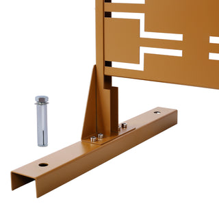 Sunvega Freestanding Metal Privacy Screen 76H x 48W for Outdoor & Indoor Use