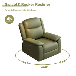 Sunvega Oversized Electric Recliner Chair with USB Charging Port and Overstuffed Cushion