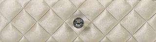 Sunvega Lucienne Beige Velvet Nightstand with Tufted Drawers and Wood Construction
