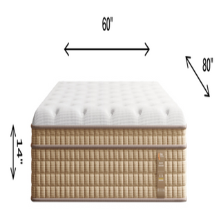 Sunvega 14 Inch Queen Hybrid Mattress with Pocket Springs and Cooling Gel Memory Foam