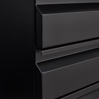 Sunvega 3-Drawer Mobile Metal Filing Cabinet with Lock for Legal Letter Size