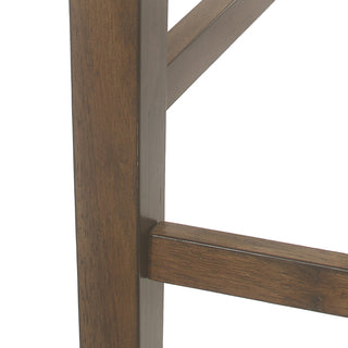 Sunvega Farmhouse Style X-Back Rubberwood Counter Stools Set of 2