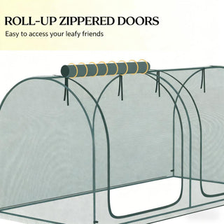 Sunvega Plant Protection Tent with Two Zippered Doors, Storage Bag, and Ground Stakes