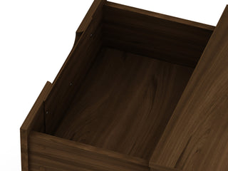 Sunvega Mid-Century Modern Nightstand with Spacious Drawers and Metal Legs