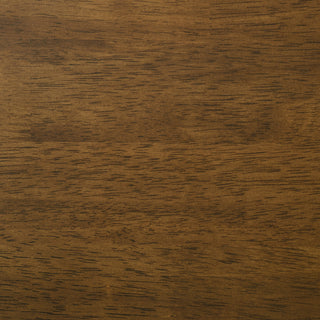 Sunvega Dark Brown Rectangular Dining Table with Artisan Details and Tapered Legs