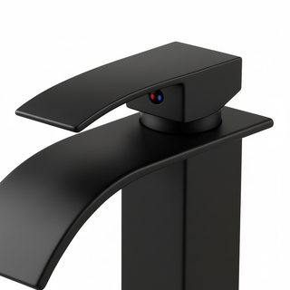 Sunvega Single Hole Bathroom Faucet with Ceramic Cartridge in Brushed Nickel