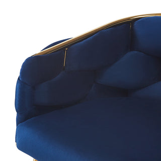 Sunvega Beige Velvet Counter Stools Set of 2 with Soft Cushion and Footrest