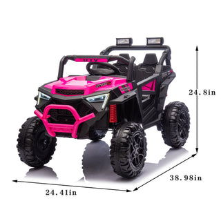 Sunvega 24V 400W Kids Electric UTV with Parent Remote Control and Four-Wheel Suspension