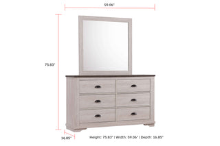 Sunvega Contemporary Gray Wooden Nightstand with Two Drawers and Metal Hardware
