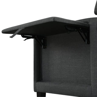 Sunvega Manual Wing Chair Recliner with High Resilience Sponge and Silver Bubble Nails