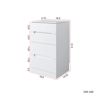 Sunvega 3 in 1 Vanity Desk with Open Top Mirror and Visible Glass Desktop