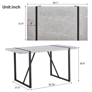 Sunvega Round MDF Dining Table for Kitchen with 42 Inch Spacious Tabletop