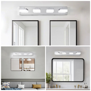 Sunvega Exclusive Original Design 4 Lights Bathroom Vanity Fixture in Matt Black
