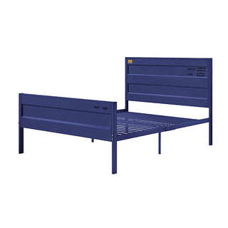 Sunvega Cargo Container Themed Metal Full Platform Bed with Headboard and Footboard