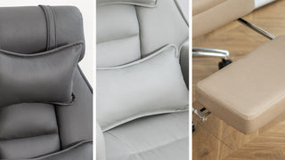 Sunvega Ergonomic Swivel Office Chair with Lumbar Support and 155° Reclining Headrest