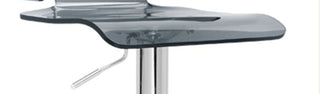 Sunvega Adjustable Swivel Stool with Low Backrest and Acrylic Seat