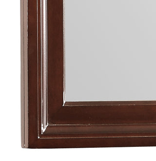 Sunvega Cappuccino Wood Veneer Night Stand with Silver Hardware for Bedroom