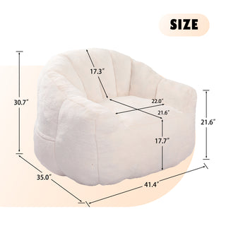 Sunvega Giant High Density Foam Filled Bean Bag Sofa Chair with Armrests