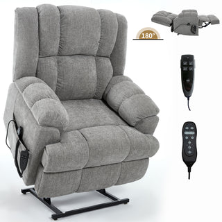 Sunvega Dual Motor Lift Recliner Chair with Massage Lumbar Heat and Power Remote
