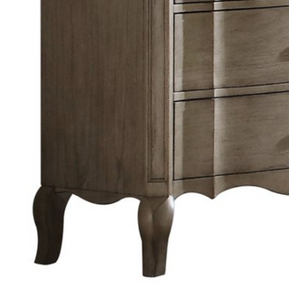 Sunvega Fully Assembled Antique Taupe Finish 8-Drawer Dresser with Felt-Lined Top