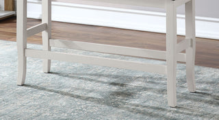 Sunvega Modern Transitional Style Padded Fabric Seat Bench with Wooden Base