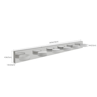 Sunvega Modern 7-Light LED Vanity Fixture with Acrylic Shades and Chrome Finish