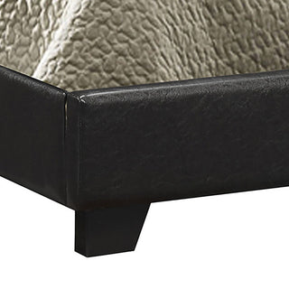 Sunvega Warwick Grey Upholstered California King Bed with Solid Wood Legs