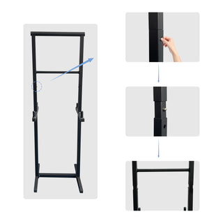 Sunvega Industrial Style Folding TV Tray Tables Set of 4 with Stand for Small Spaces