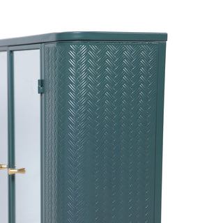 Sunvega Wall-Mounted Bathroom Cabinet with 2 Mirrored Doors and Open Shelf
