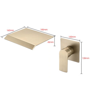 Sunvega Wall Mount Waterfall Tub Filler with Rough in Valve and High Flow Spout