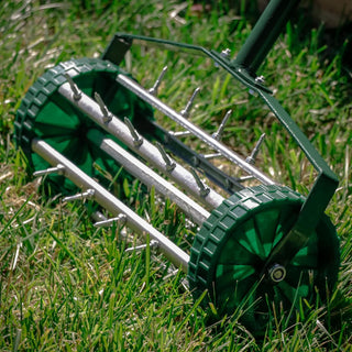 Sunvega 4 Wheel Heavy Duty Water Hose Reel Cart with Storage Basket and Weather Resistant Finish