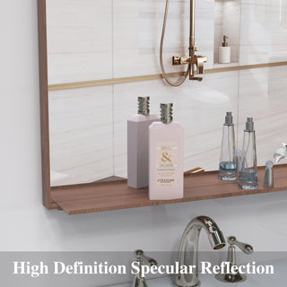 Sunvega Oversized 60x36 Inch Modern Aluminum Frame Wall Mirror for Bathroom