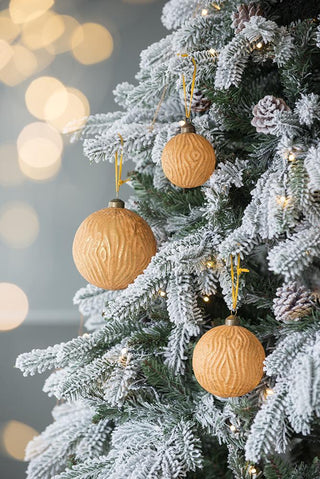 Sunvega Glass Glitter Painted Christmas Ball Ornaments Set of 12 for Holiday Decor