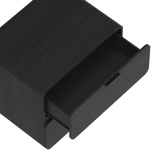 Sunvega Modern Nightstand with Two Spacious Drawers for Bedroom Use