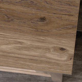 Sunvega Rustic Brown Finish Dresser with Six Roomy Drawers for Bedroom