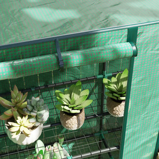 Sunvega Upgraded Walk-in Tunnel Greenhouse with PE Cover and Mesh Door