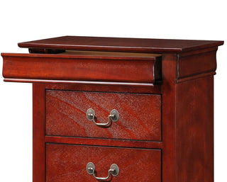 Sunvega Elegant Cherry Traditional Lingerie Chest with Spacious Drawers for Bedroom